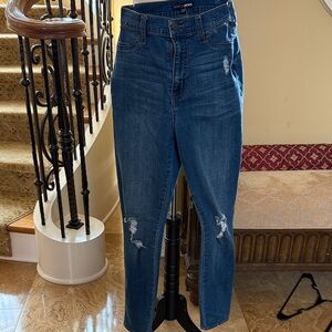 Fashion Nova Women's Blue Distressed Jeans